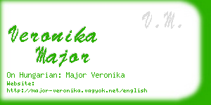 veronika major business card